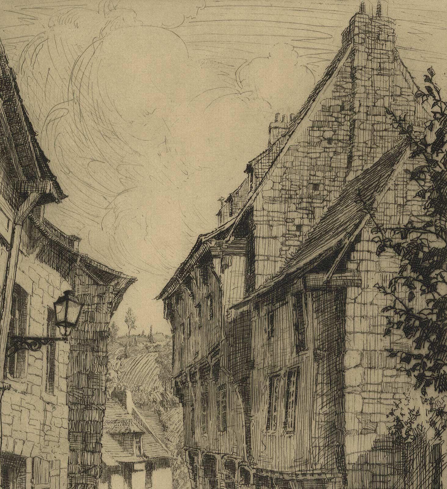 Rue droit a L'Escaole - Print by Earl Stetson Crawford