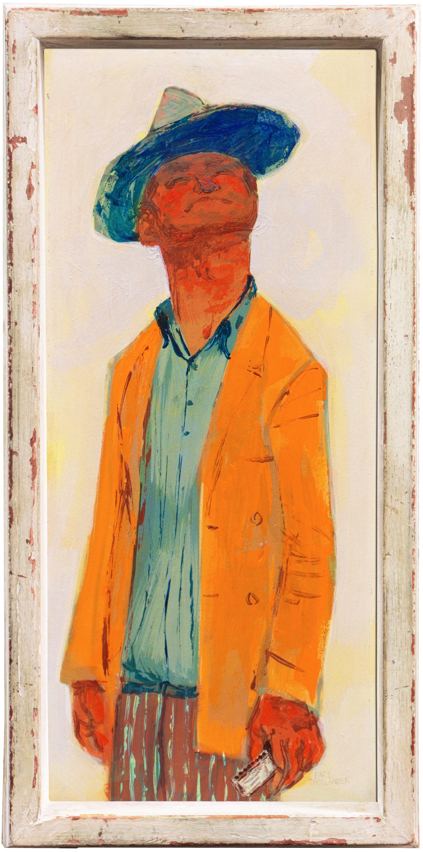 'El intérprete de armónica', Bay Area Modernism,  Instituto de Arte de San Francisco, Arpa - Painting de Earl Thollander