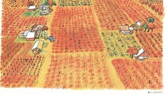 Original California Wine Country vintage wine and travel poster