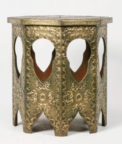 Earle 20th Century Octagonal Art Deco Copper Coffee Table