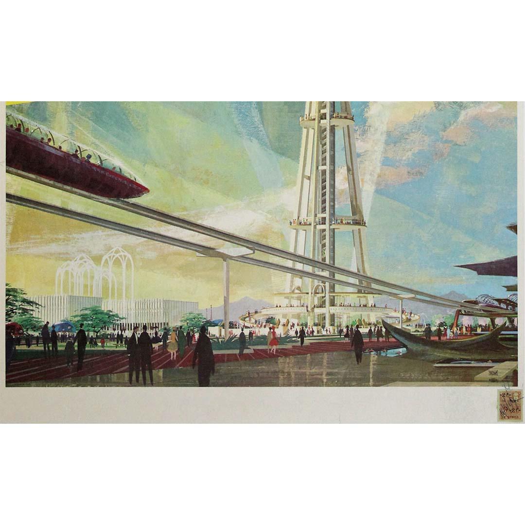 Original 1962 poster by Earle Duff was created for the Seattle World’s Fair For Sale 2
