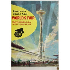 Original 1962 poster by Earle Duff was created for the Seattle World’s Fair