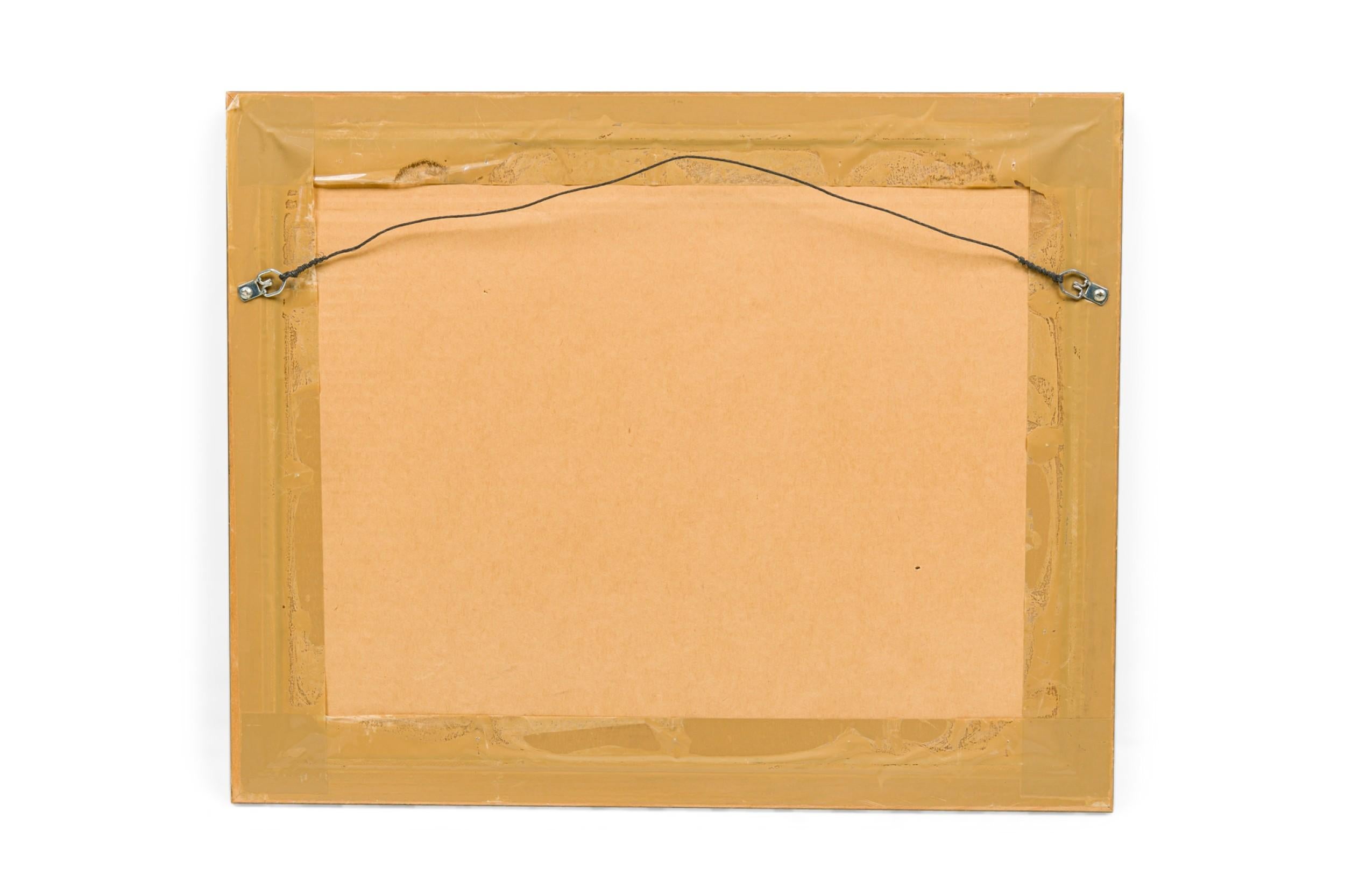 20ième siècle Earle G Barlow, peinture américaine de paysage marin représentant deux voiliers dans l'eau en vente