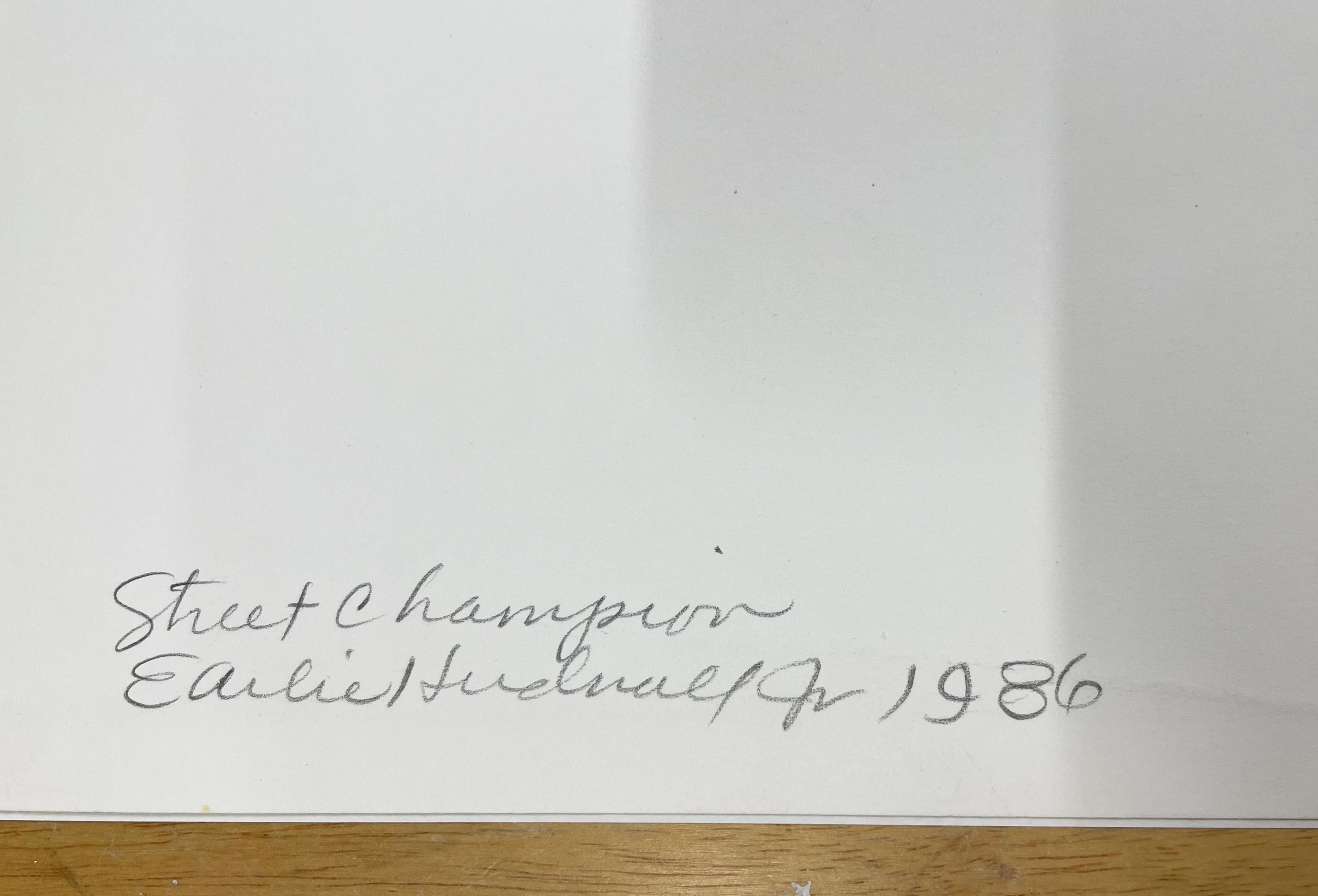 Nessuna edizione
Stampa alla gelatina d'argento, 16 x 20 pollici.
Firmato, intitolato e datato a matita sul verso della stampa da Earlie Hudnall Jr.


Earlie Hudnall, uno dei più importanti fotografi afroamericani oggi in vita, ha documentato