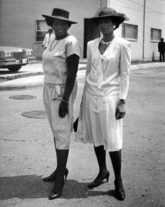 Vintage Two Sisters, Easter Sunday, 4th Ward, Houston, TX by Earlie Hudnall, Jr.