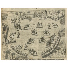 Earliest Depiction of Balinese Festival and Gamelan, Dutch Engraving c.1601