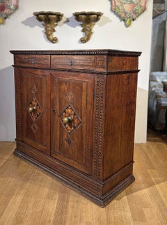 EARLY 16th CENTURY INLAID RENAISSANCE SIDEBOARD