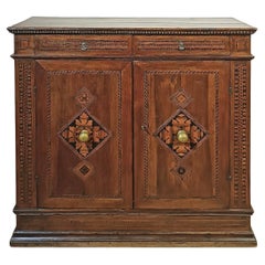 EARLY 16th CENTURY INLAID RENAISSANCE SIDEBOARD