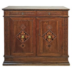 EARLY 16th CENTURY INLAID RENAISSANCE SIDEBOARD