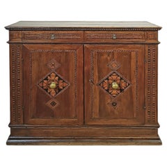 EARLY 16th CENTURY INLAID RENAISSANCE SIDEBOARD