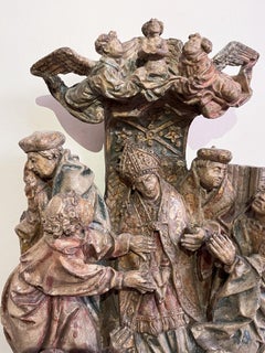 Early 16th Century Stone Carving - 'The Death of a Prelate'