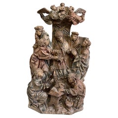 Sculpture en pierre du début du XVIe siècle - The Death of a Prelate (La mort d'un prélat)