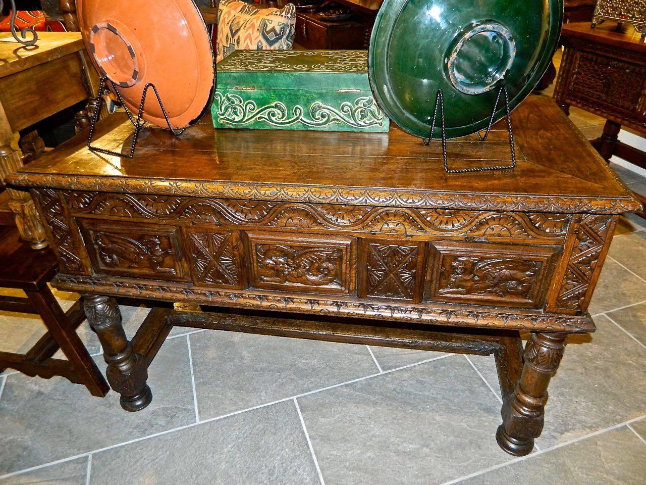 Early 17th Century Spanish Table Chest, 