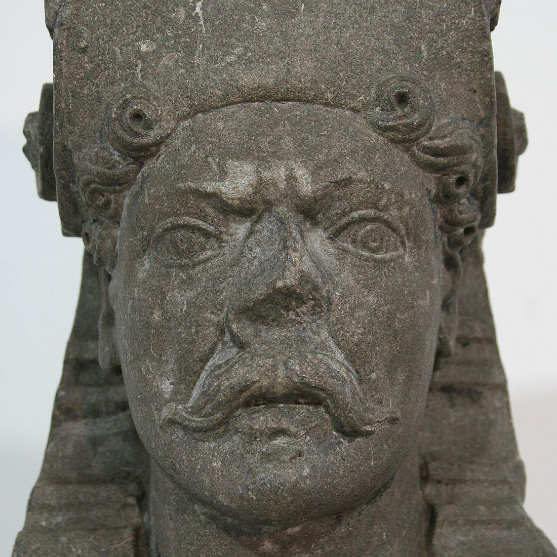 Early 17th Century Carved Stone Renaissance Bust 6