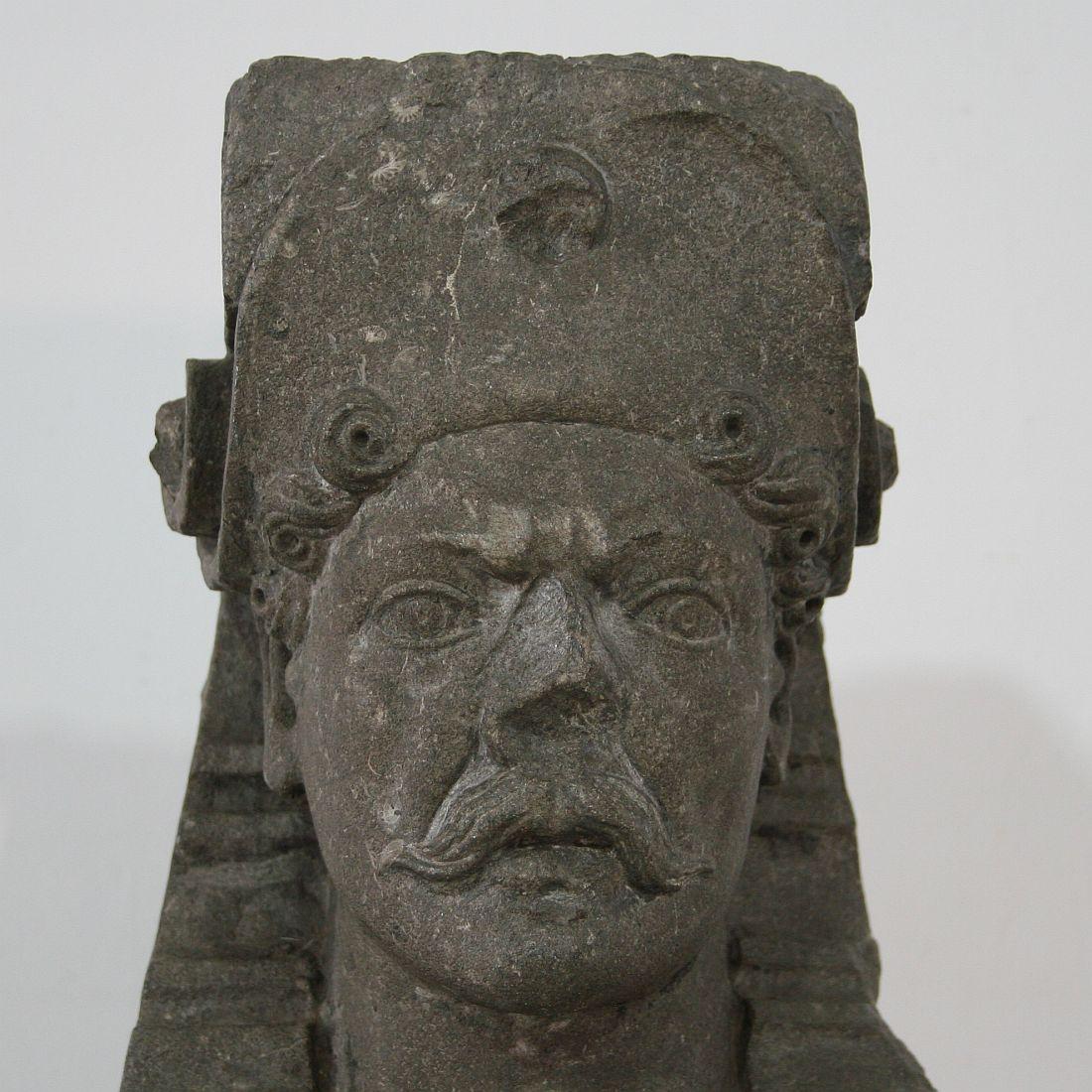 Early 17th Century Carved Stone Renaissance Bust 1