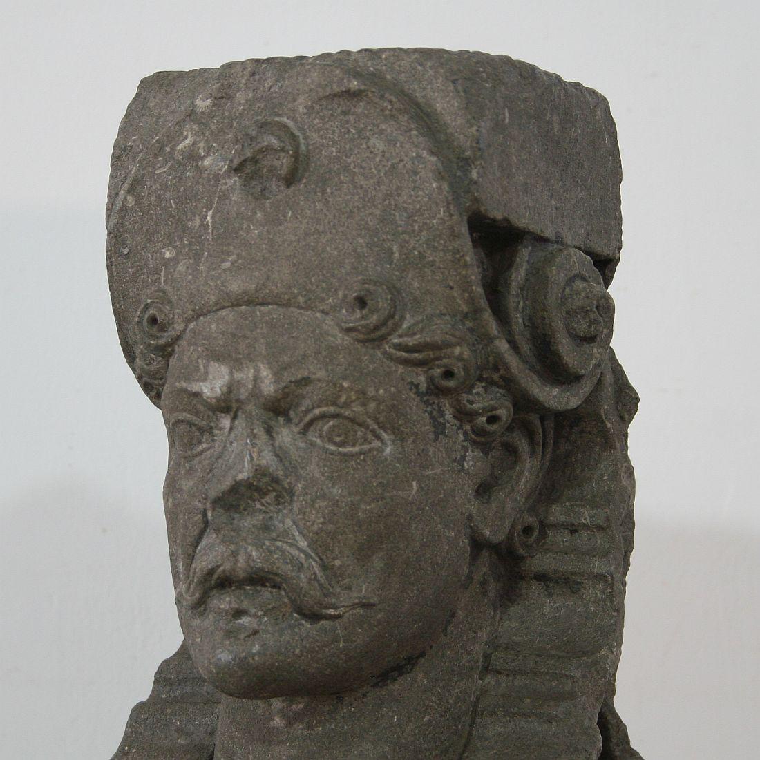 Early 17th Century Carved Stone Renaissance Bust 2