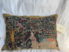Early 17th Century English Needlepoint Wool and Silk Figural Tapestry Fragment P