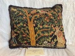 Early 17th Century English Needlepoint Wool and Silk Figural Tapestry Fragment P