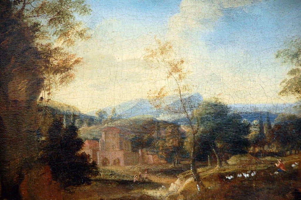 Français Peinture de paysage française du début du XVIIe siècle en vente