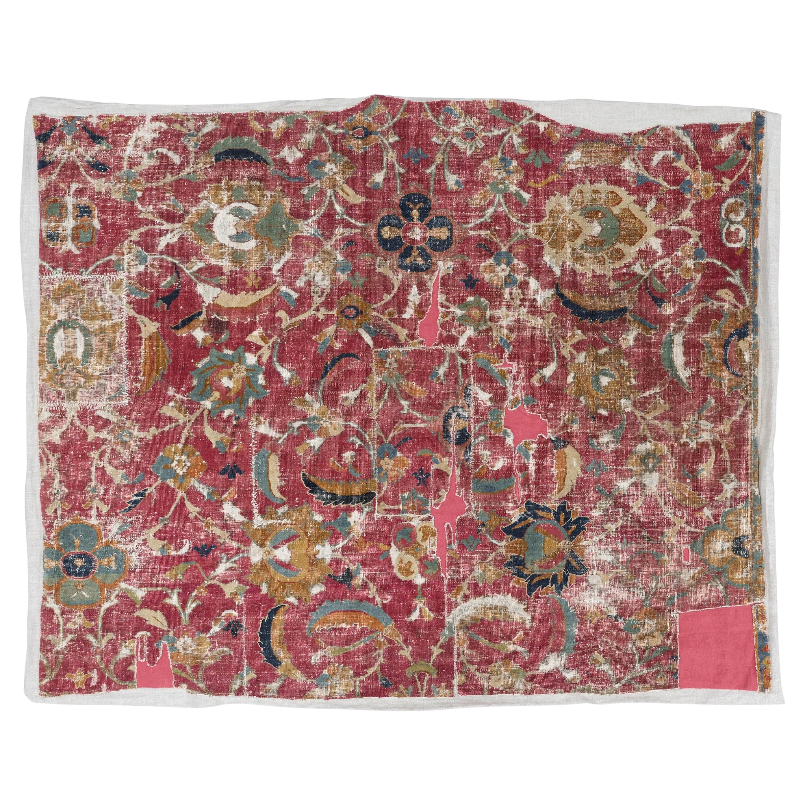 Early 17th Century Isfahan Rug Fragment