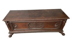 Early 17th Century Italian Renaissance Walnut Cassone
