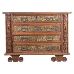 Early 17th Century Ligurian Faded Walnut Commode