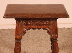 Early 17th Century Oak Joint Stool