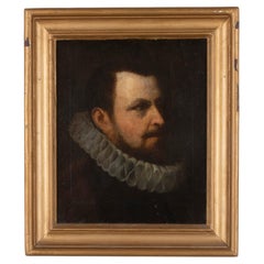 Ölgemälde auf Leinwand, Porträt eines Gentleman, frühes 17. Jahrhundert