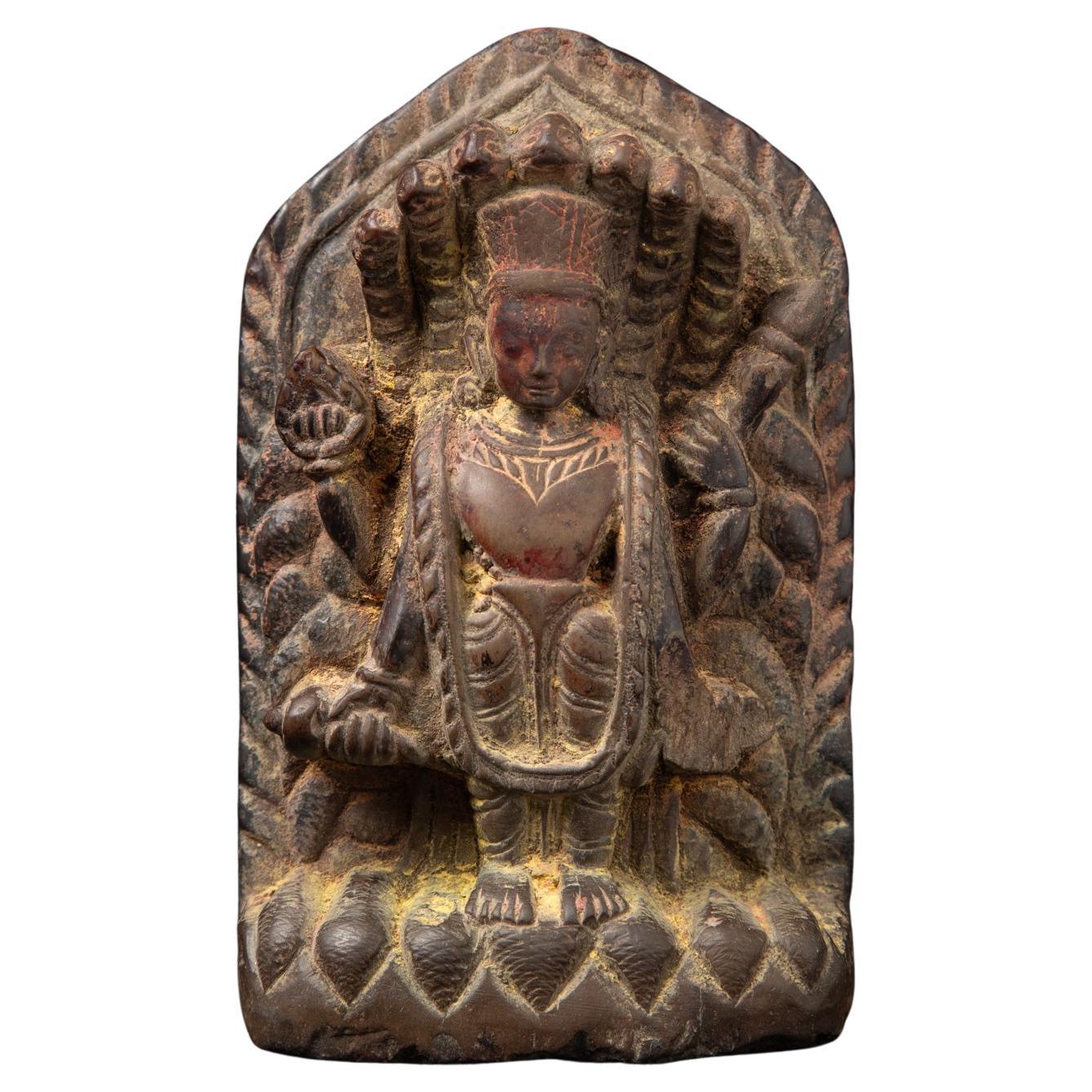 Early 17th Century Special antique stone Vishnu statue from Nepal