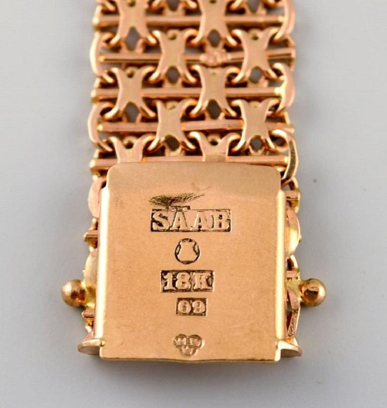 Early 18 Carat Gold Omega Men's Wristwatch, Stylish Art Deco Design, 1930s/ 40s 1