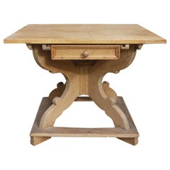 Early 1800 Country Table, X-Shaped Legs