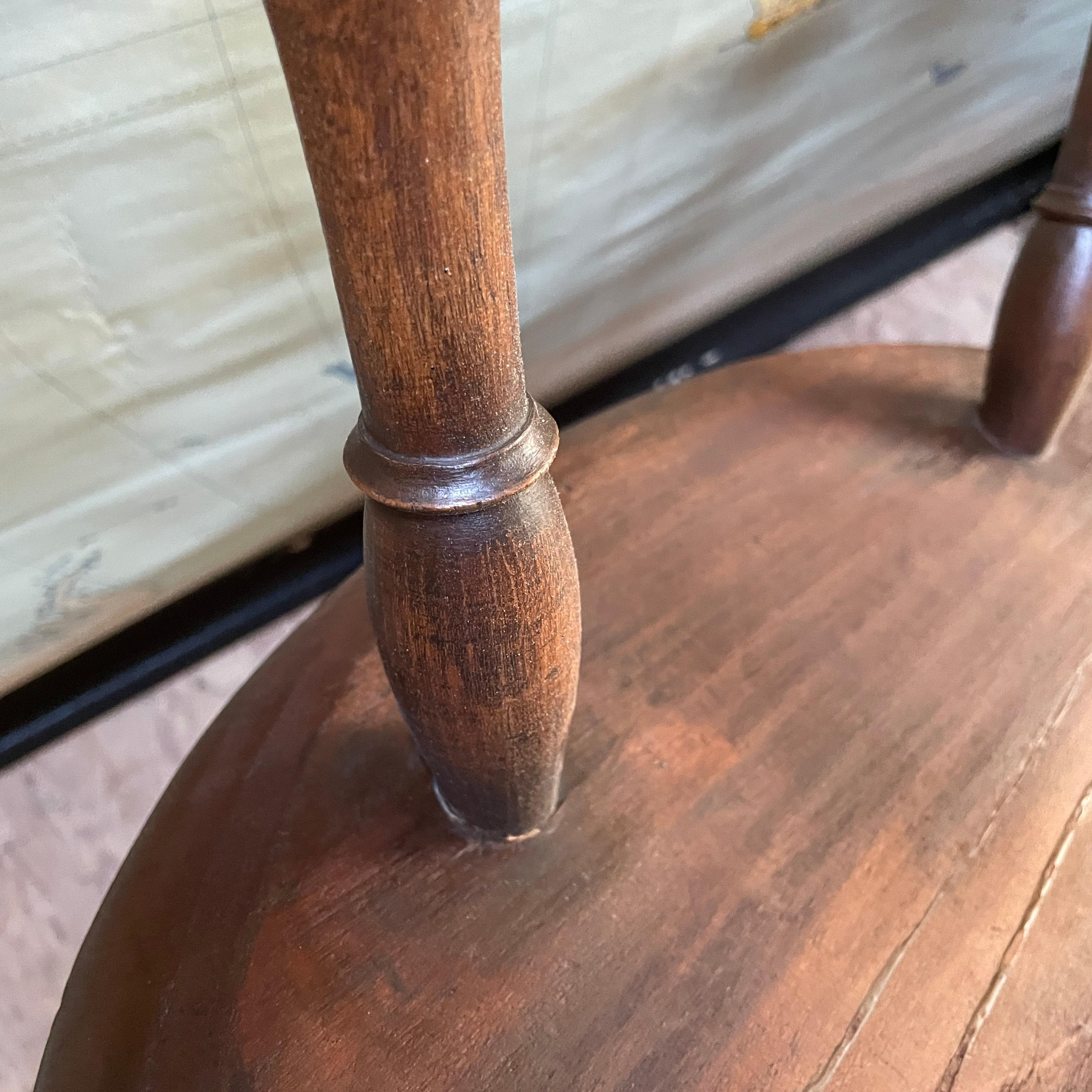 Early 1800s Antike Windsor Sessel Sattel Sitz Loop Bogen zurück Dimes im Angebot 6