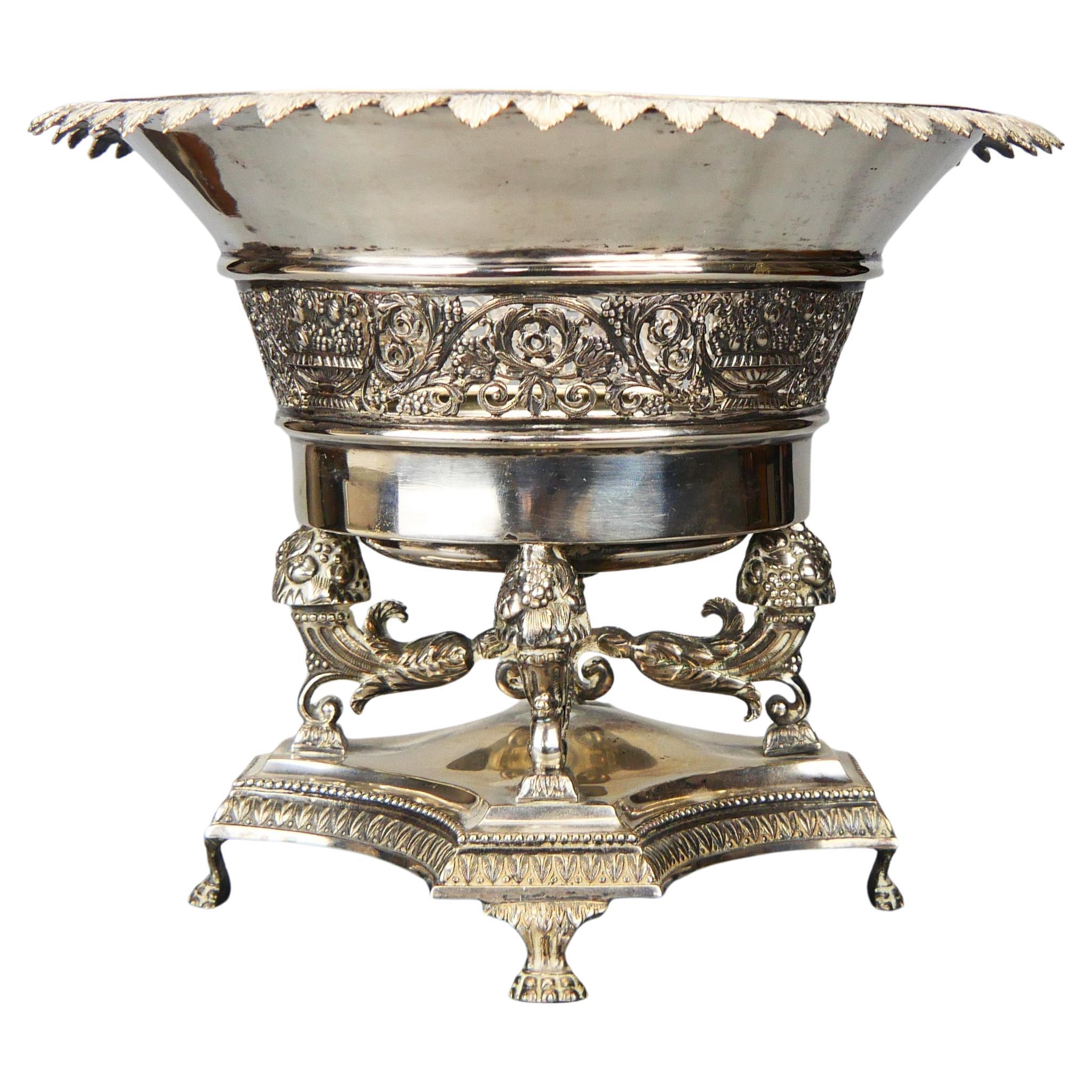 Early 1800s Austrian Empire Centerpiece solid 13 loth / 813 Silver / 1kg 40gr
