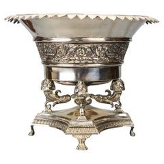 Österreichischer Empire-Tafelaufsatz aus massivem 13 Leinen / 813 Silber / 1kg 40gr, frühe 1800er Jahre