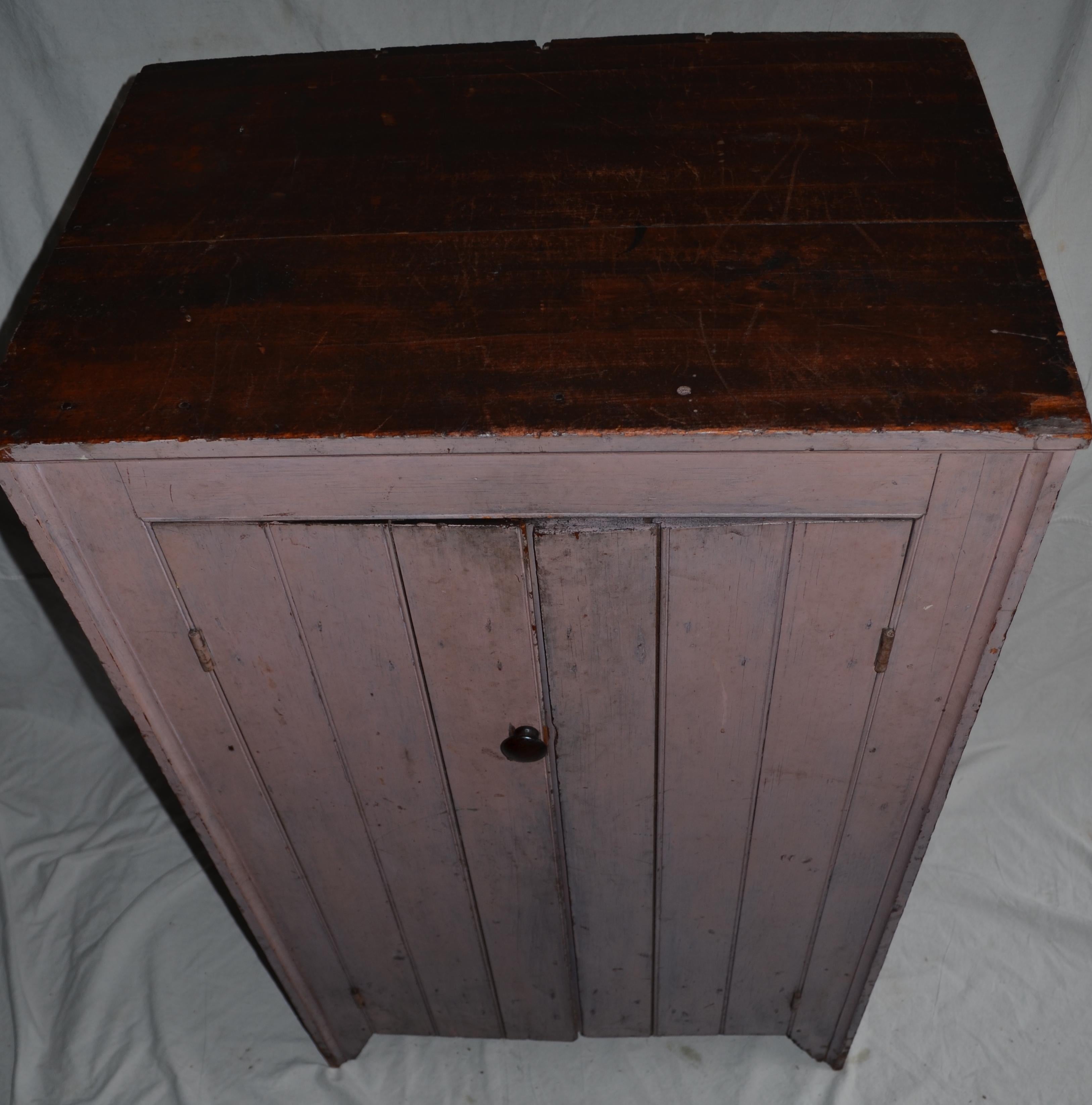 Early 1800s Cupboard for Parlor, Kitchen, Pantry with Lockbox Inside 2