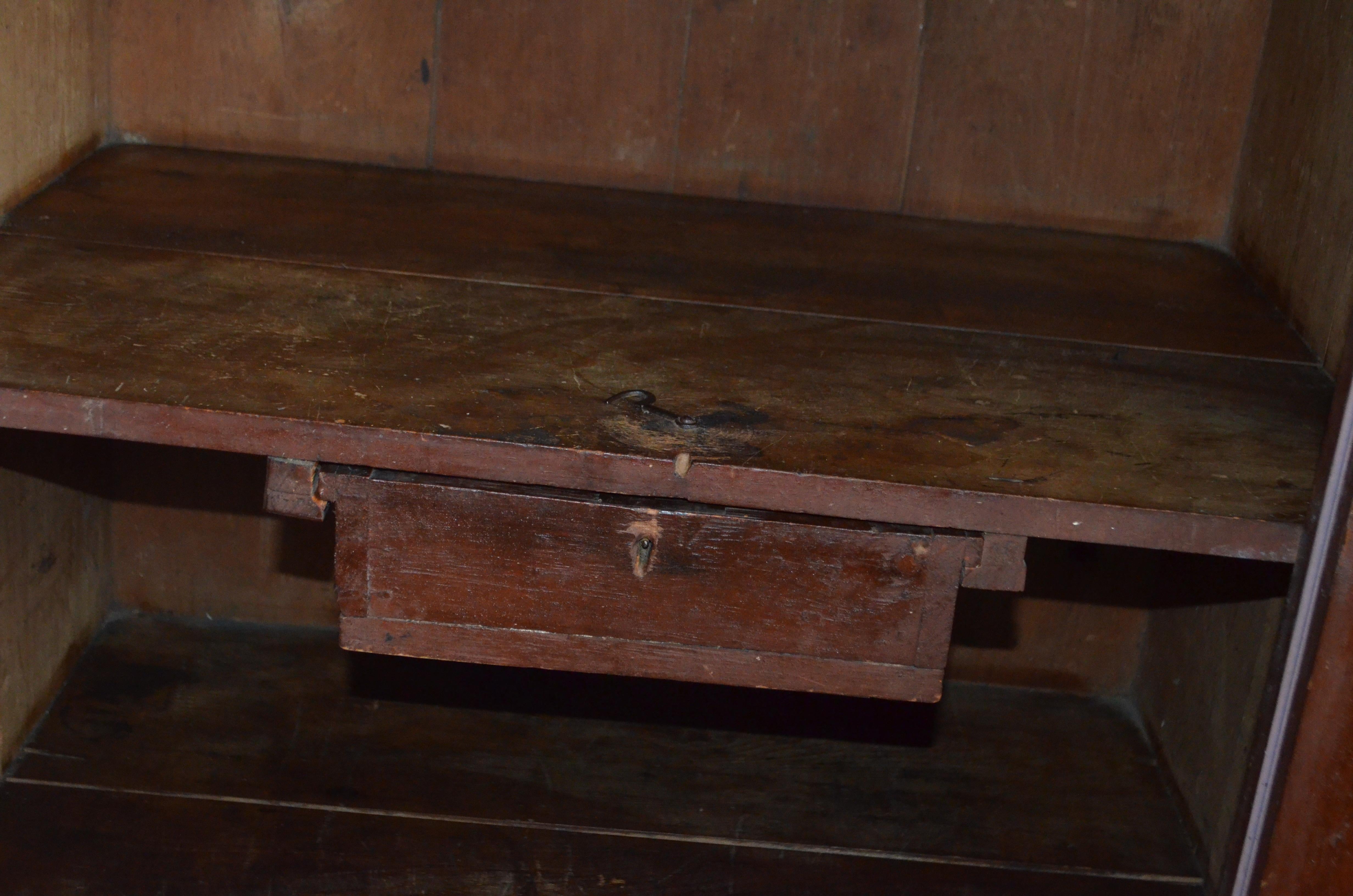 Early 1800s Cupboard for Parlor, Kitchen, Pantry with Lockbox Inside 4