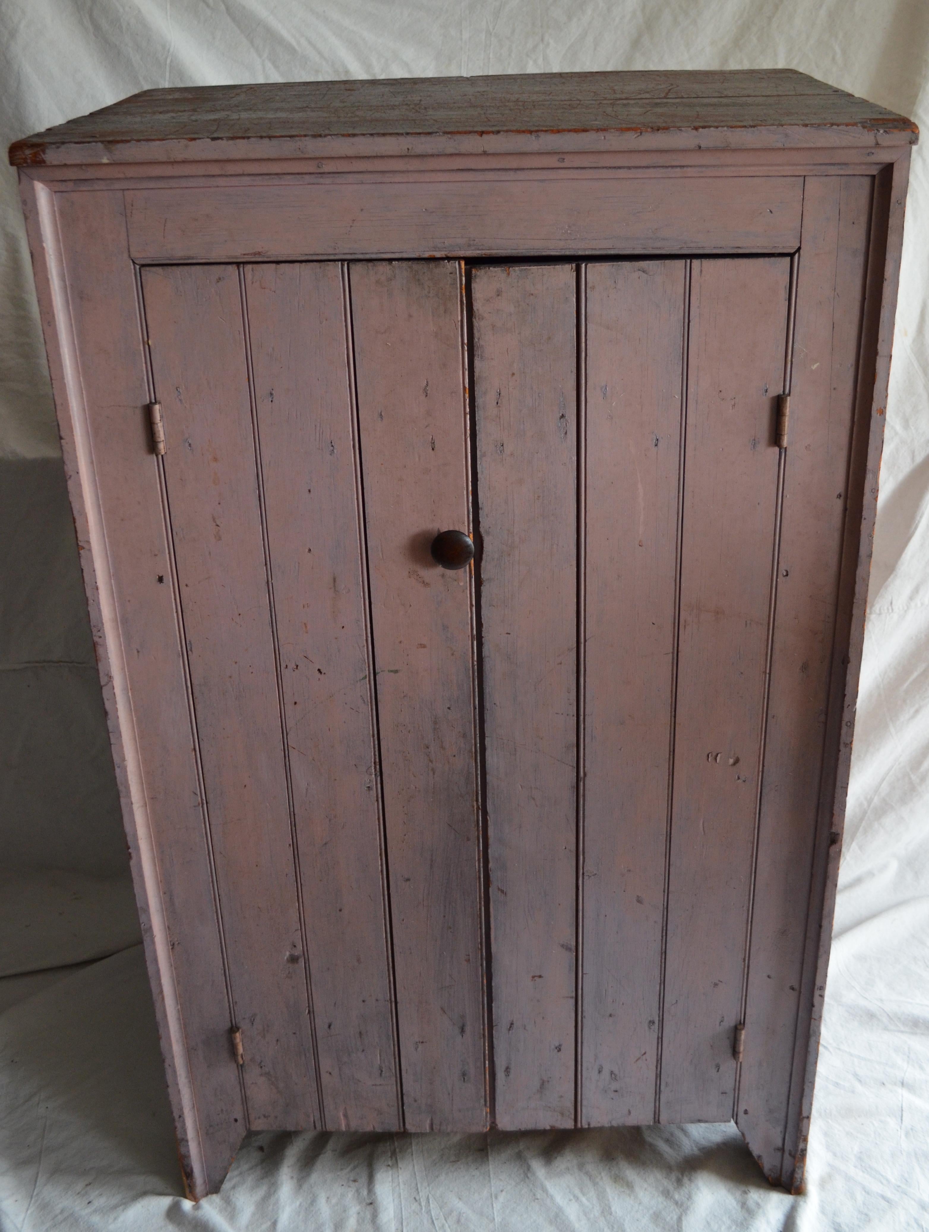 19th Century Early 1800s Cupboard for Parlor, Kitchen, Pantry with Lockbox Inside