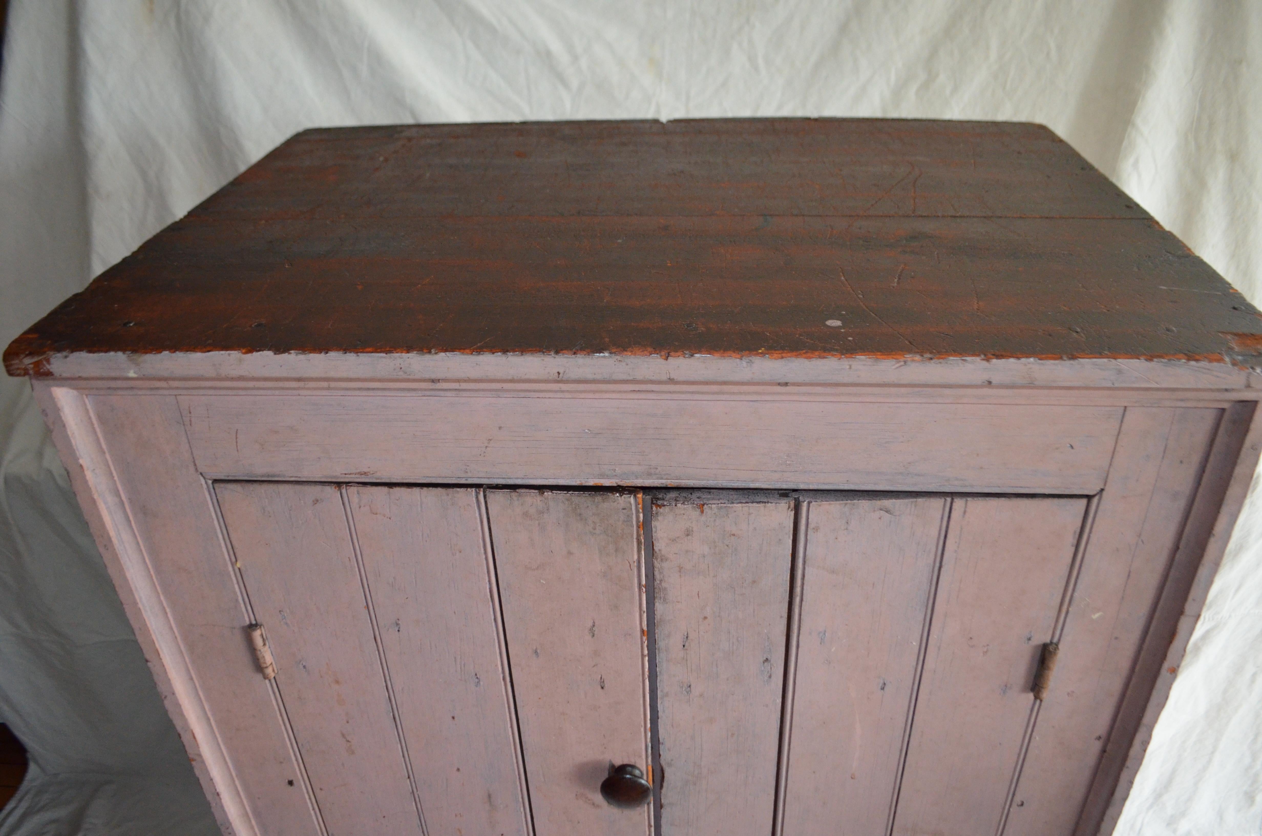 Early 1800s Cupboard for Parlor, Kitchen, Pantry with Lockbox Inside 1