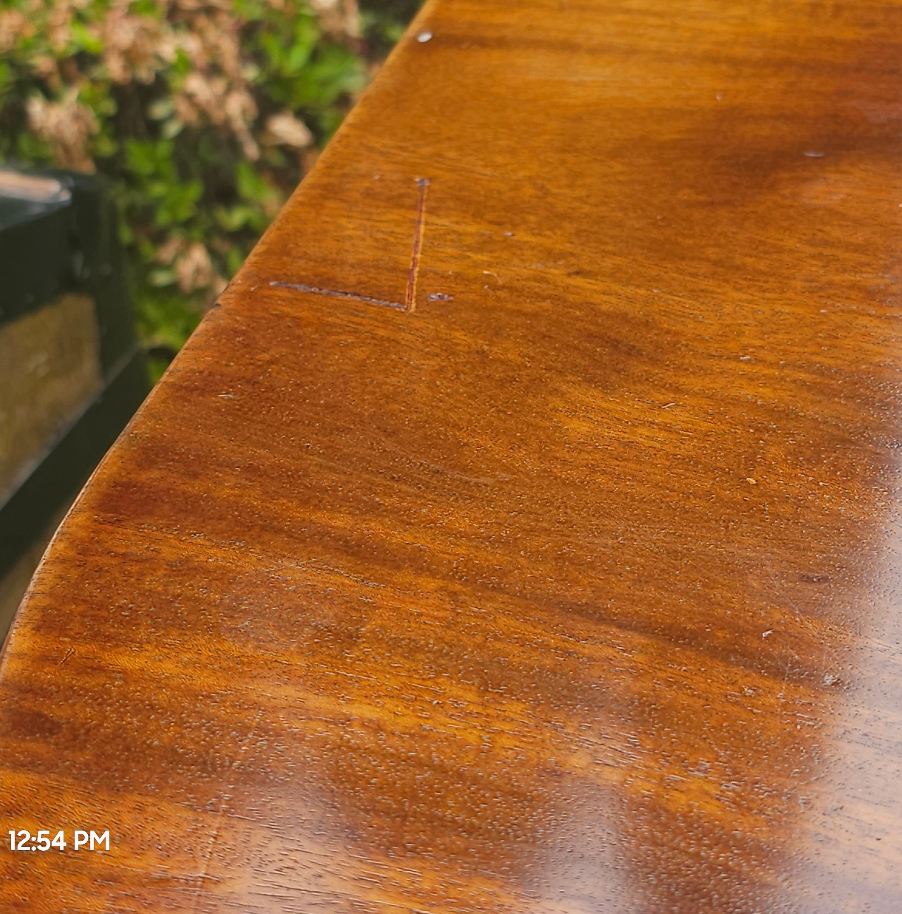 Early 1800s Federal Mahogany Single Drop Leaf Table For Sale 3