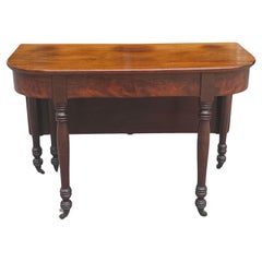 Early 1800s Federal Mahagoni Einzel Drop Leaf Tabelle