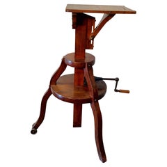 Early 1800s French Walnut Camera Stand