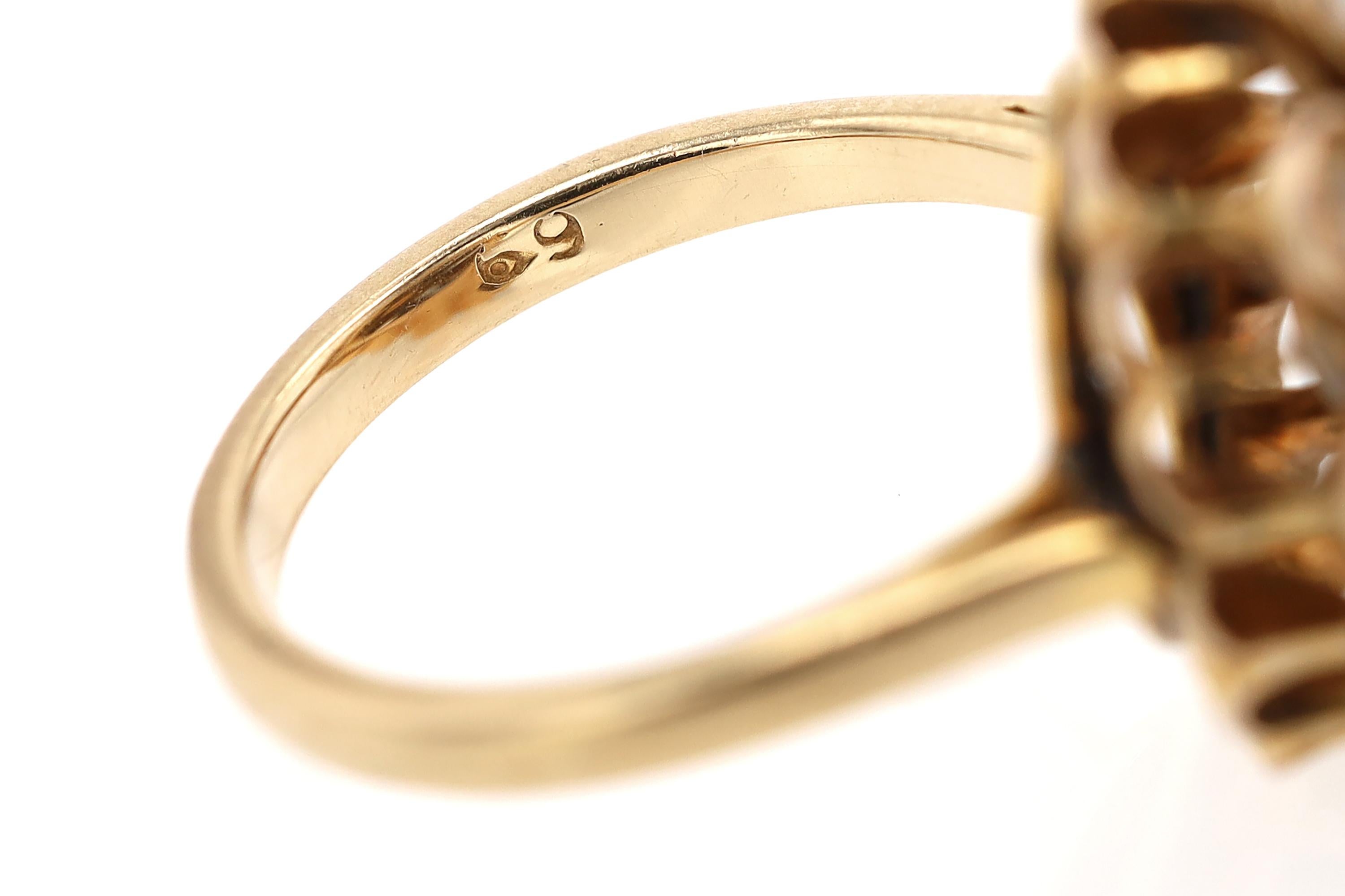 Women's Early 1800s Georgian 2.00 Carat Rose Cut Diamond Ring