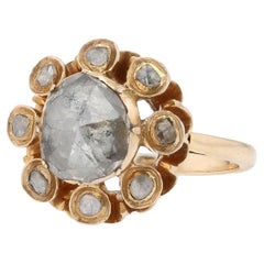 Early 1800s Georgian 2.00 Carat Rose Cut Diamond Ring