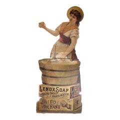 Antique Early 1800s Lenox Soap Life-Size Advertising Display
