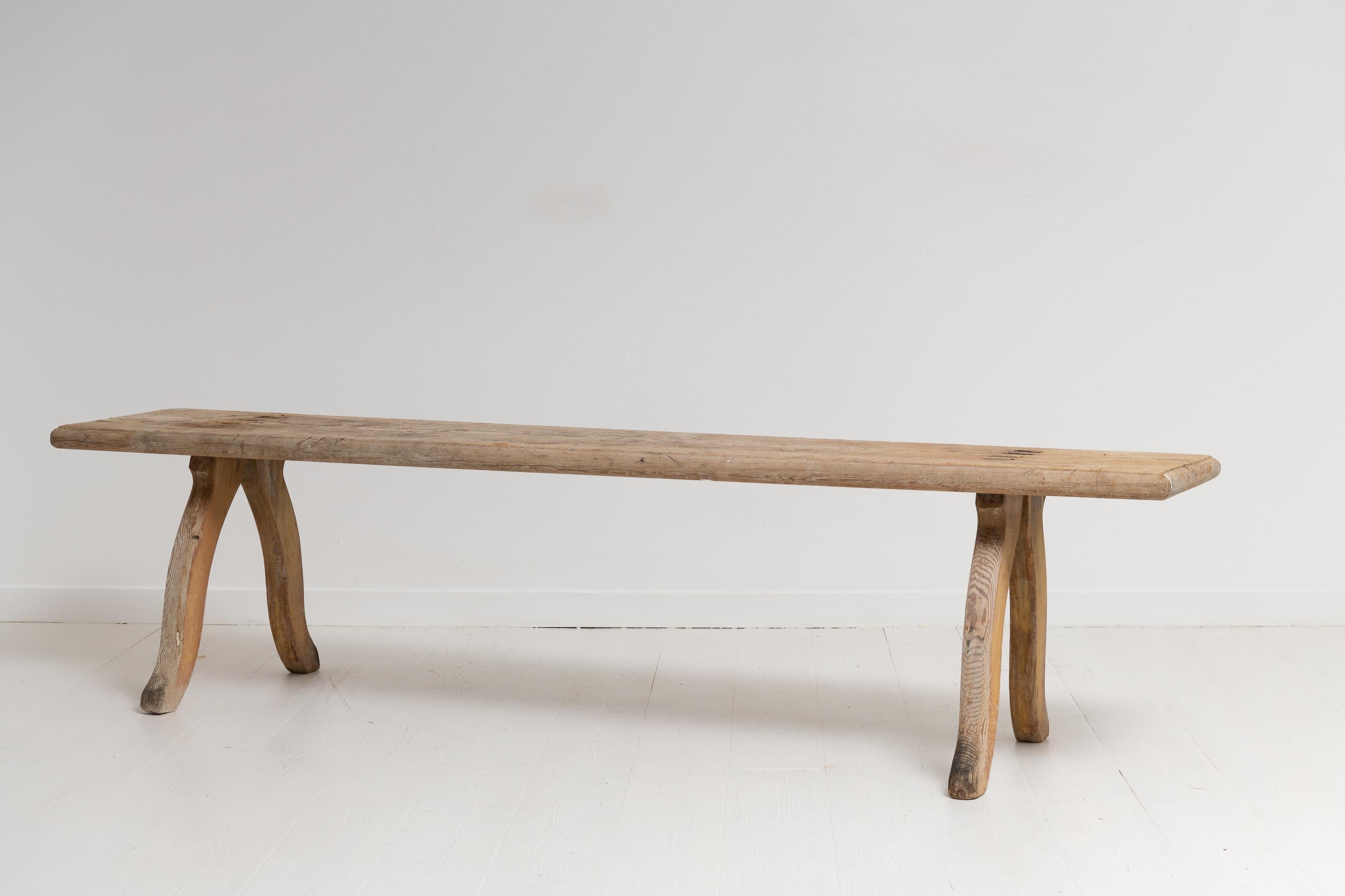19th Century Early 1800s Northern Swedish Country Bench