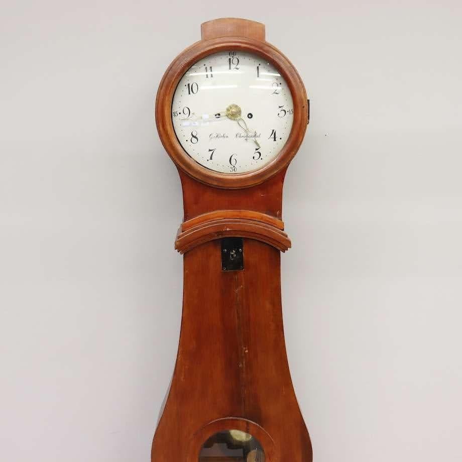 Early 19th Century Early 1800s Swedish Mora-Style Floor Clock by G. Hörlin of Christianstad Brand
