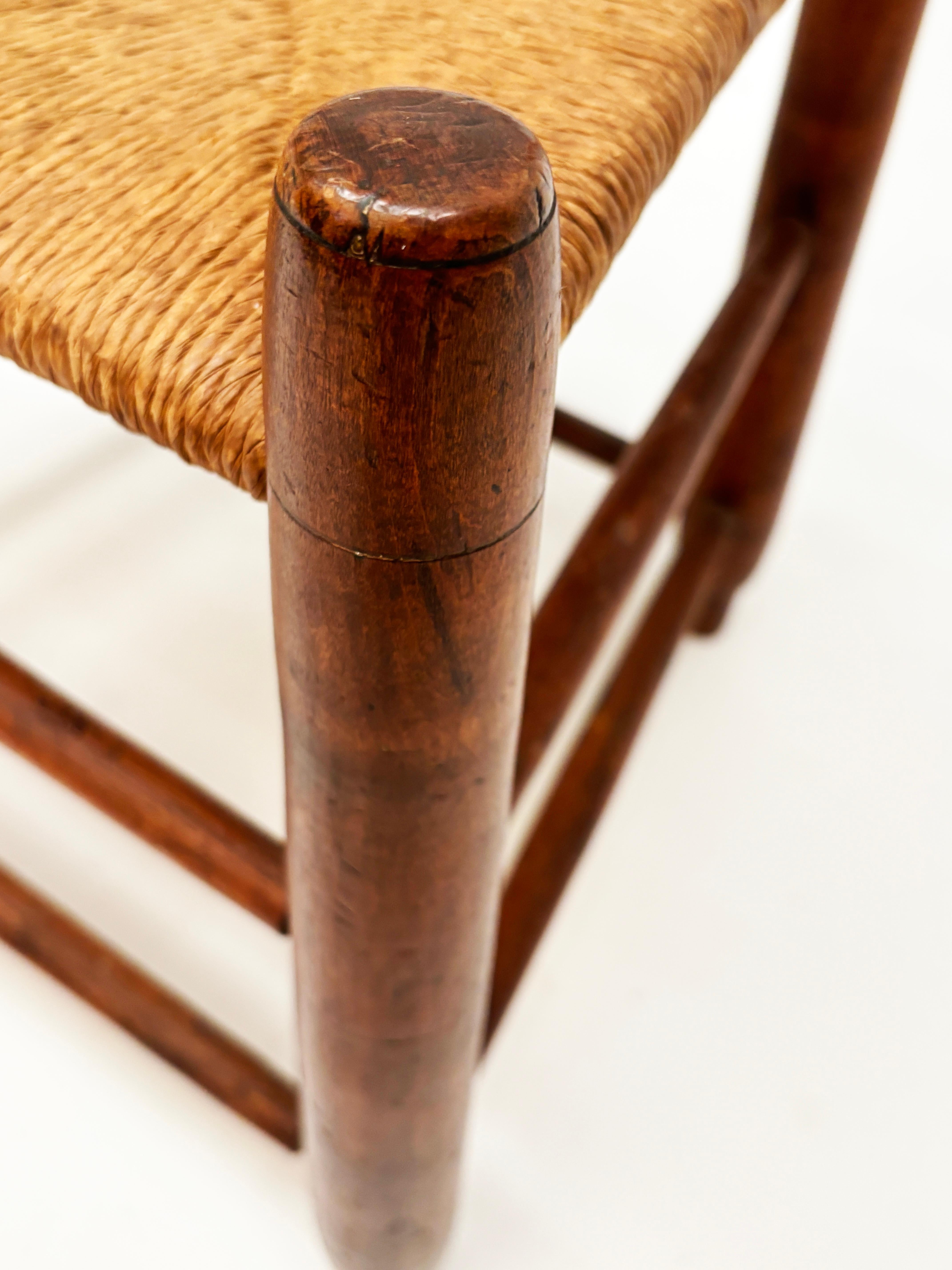 Early 1800’s Three Slat, Pennsylvania Ladder-Back Chair For Sale 2