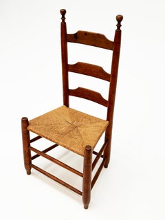 Sedia a tre doghe con schienale a scaletta della Pennsylvania dei primi dell'800