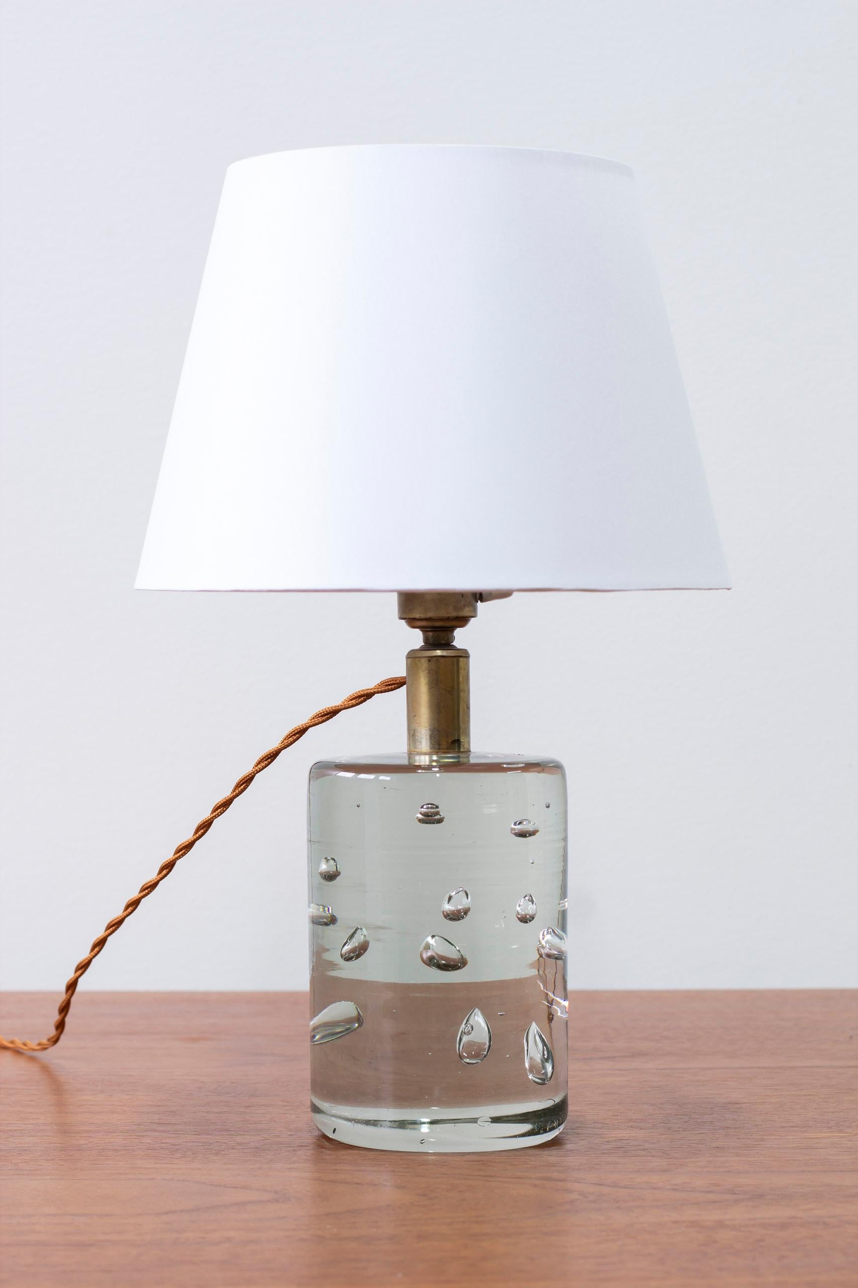 Scandinavian Modern Early 1819 Glass Table Lamp by Josef Frank, Svenskt Tenn, Sweden, 1930s