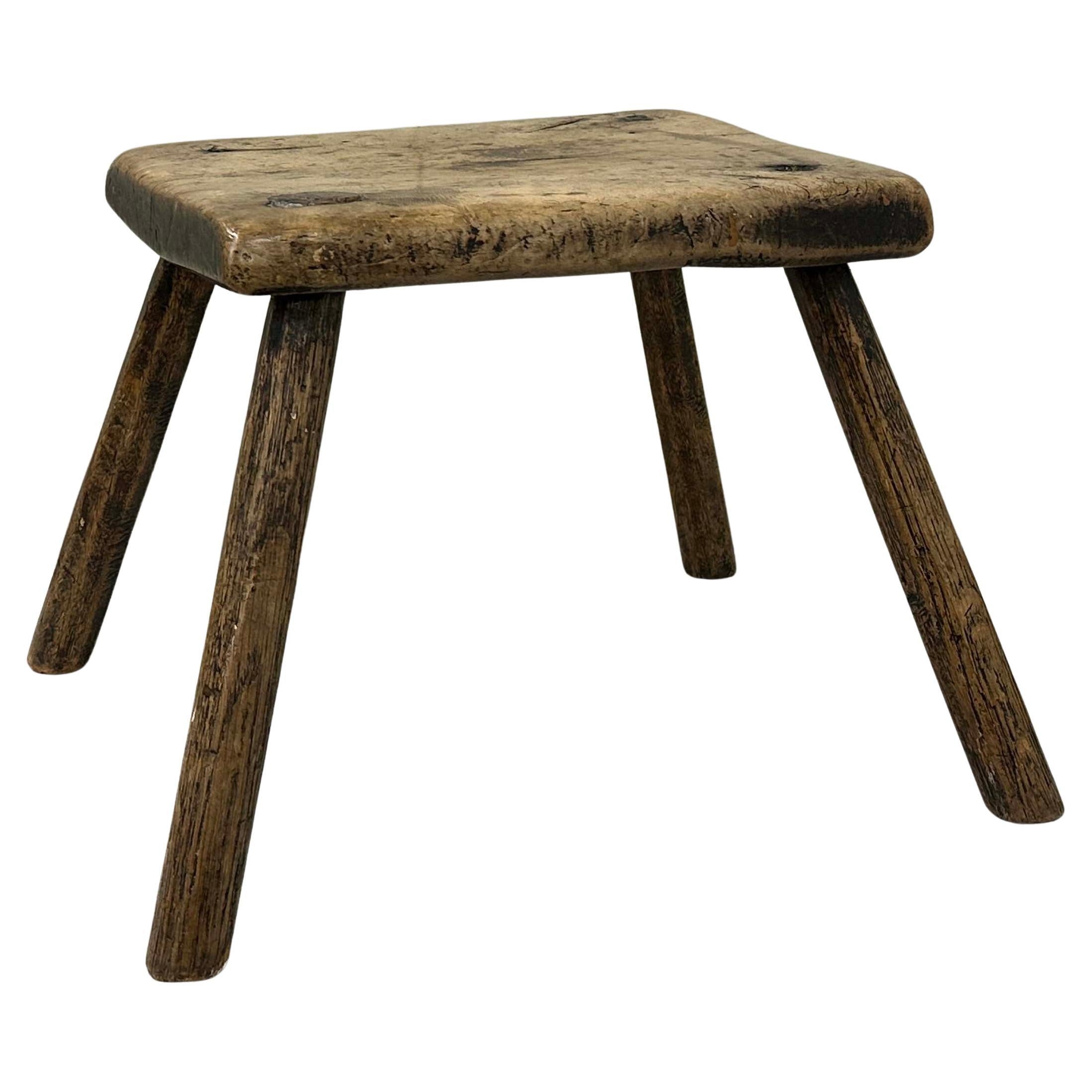 Early 18c Ash Stool For Sale